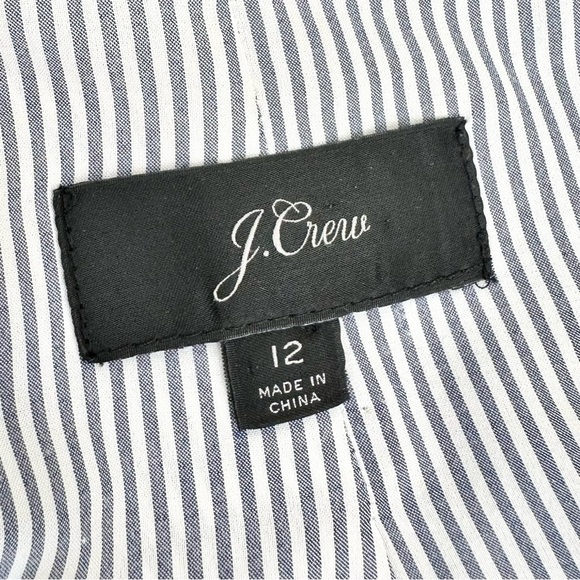J. Crew black wool stretch jacket blazer shawl lapel single button 12 - Picture 5 of 16